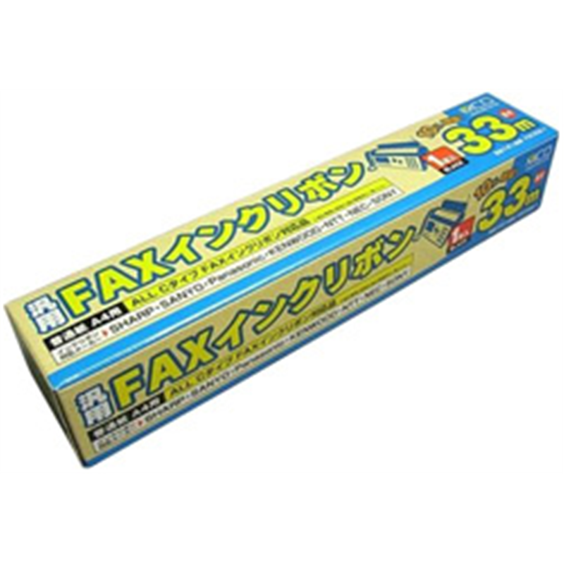 ミヨシ 普通紙FAX用インクフィルム ［Cタイプ］　FXC33A-1（33m×1本入り） FXC33A1 1個（ご注文単位1個）【直送品】