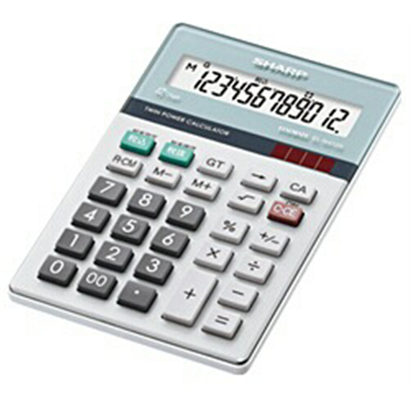 シャープ 電卓 ナイスサイズタイプ  EL-N412K-X ［12桁 /W税率非対応］ ELN412KX 1個（ご注文単位1個）【直送品】