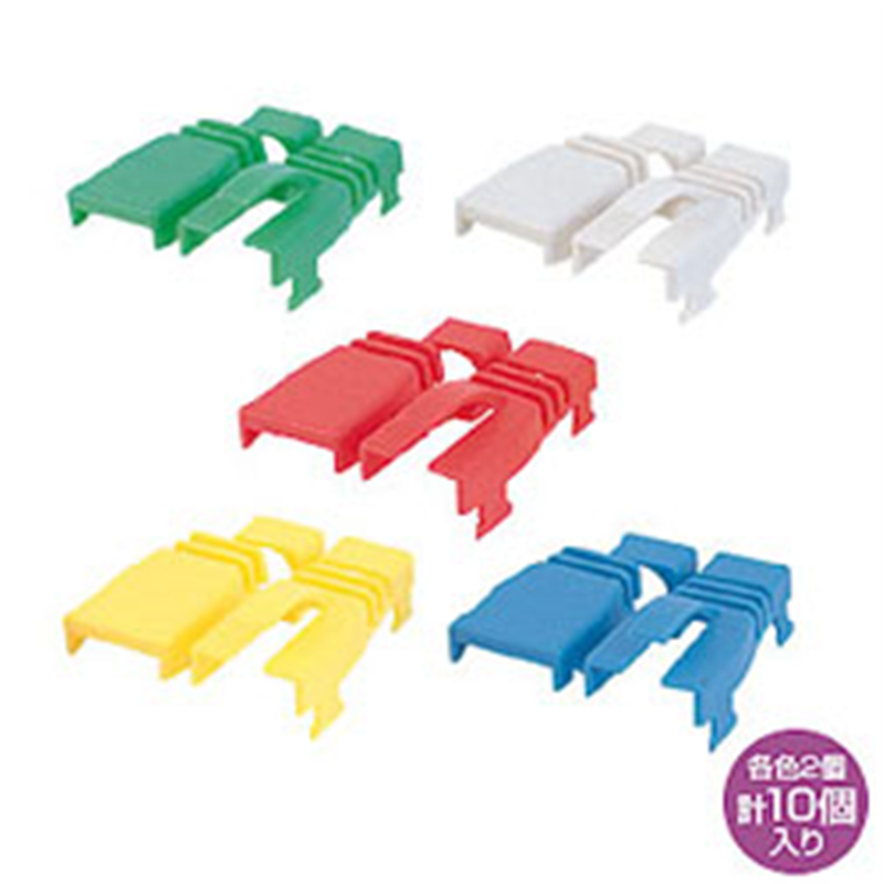 サンワサプライ ADT-MC3K (モジュラーカバー/後付け可能/5色セット) ADTMC3K 1個(ご注文単位1個)【直送品】