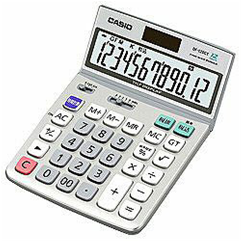 カシオ デスクタイプ電卓   DF-120GT-N ［12桁 /W税率非対応］ DF120GTN 1個（ご注文単位1個）【直送品】