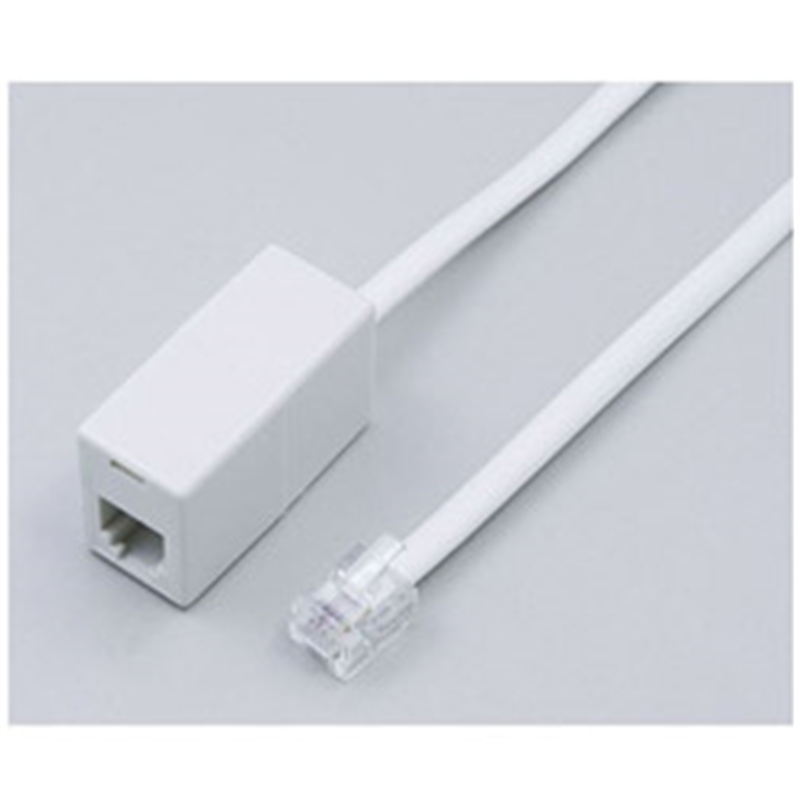 ELPA 6極4芯・2芯兼用延長用モジュラーケーブル （10m） TEW-E100 TEWE100 1個（ご注文単位1個）【直送品】