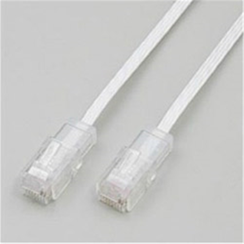 ELPA LAN/テレホン兼用フラットケーブル (3m/ホワイト/フラット) TEW-F030 TEWF030 1個(ご注文単位1個)【直送品】