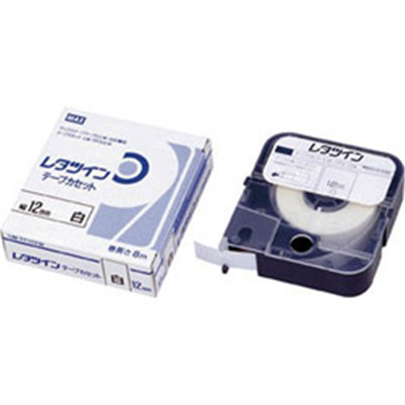 マックス LM-300シリーズ用 テープカセット (9mm幅x8m) チューブマーカー レタツイン LM-TP309W ホワイト LM91034 ［12mm幅］ LM91034 1個（ご注文単位1個）【直送品】