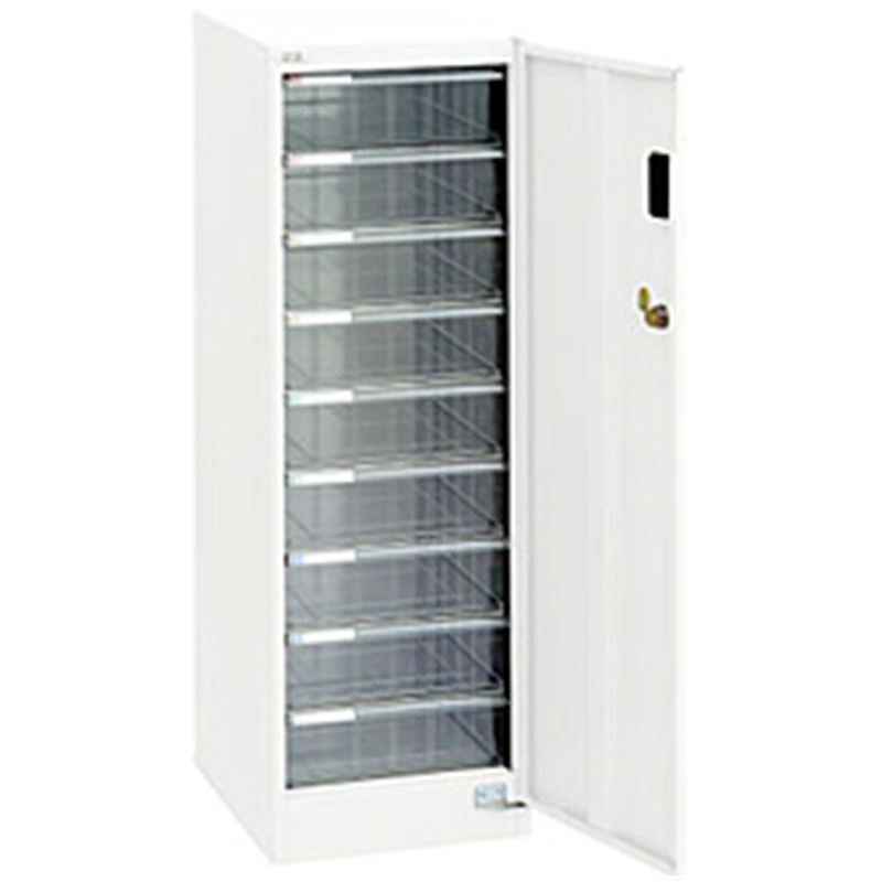 ナカバヤシ ｾｷｭﾘﾃｨﾌﾛｱｹｰｽ 深9段 A4 タテ型 AFSM9ｼﾛ 1個（ご注文単位1個）【直送品】