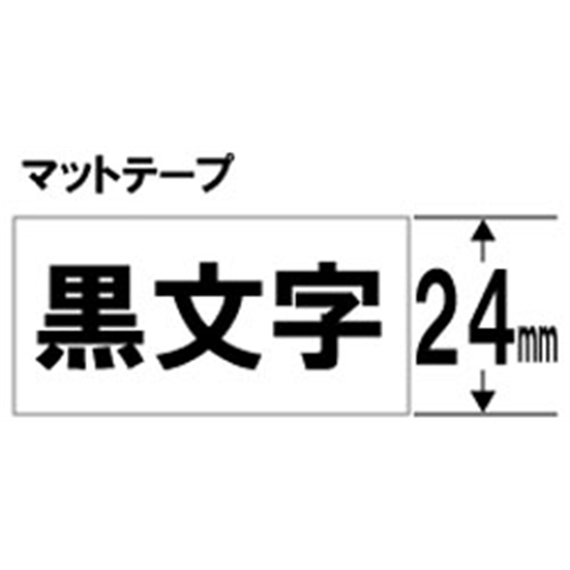 ブラザー 【ブラザー純正】ピータッチ ラミネートテープ TZe-M251 幅24mm (黒文字/白/つや消し) TZe TAPE 白(つや消し) TZe-M251 ［黒文字 /24mm幅］ TZEM251 1個（ご注文単位1個）【直送品】