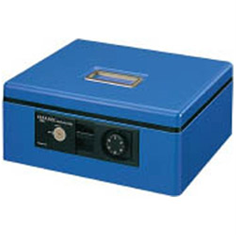 コクヨ 手提金庫 A4 CB-11B 青 ［鍵式＋ダイヤル式］ CB11B 1個（ご注文単位1個）【直送品】