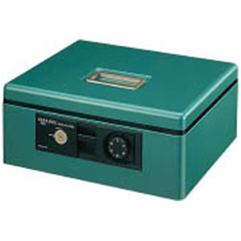 コクヨ 手提金庫 A4 CB-11G グリーン ［鍵式＋ダイヤル式］ CB11G 1個（ご注文単位1個）【直送品】