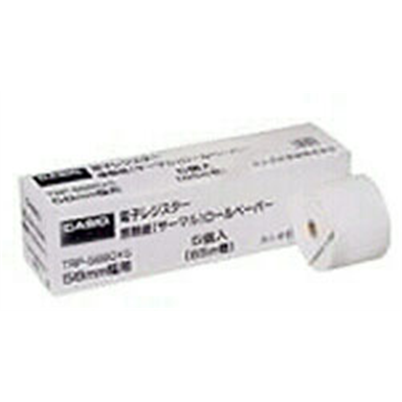 カシオ レジスター用　感熱ロール紙（サーマル紙）　5個入り　（幅58mm×外径80mm）　 TRP-5880×5 TRP5880X5 1個（ご注文単位1個）【直送品】