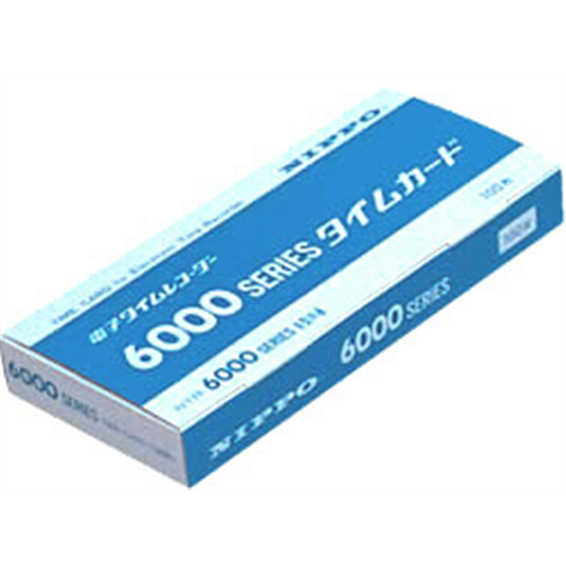 ニッポー 6000シリーズ用 タイムカード(100枚入り) TC6000 1個(ご注文単位1個)【直送品】