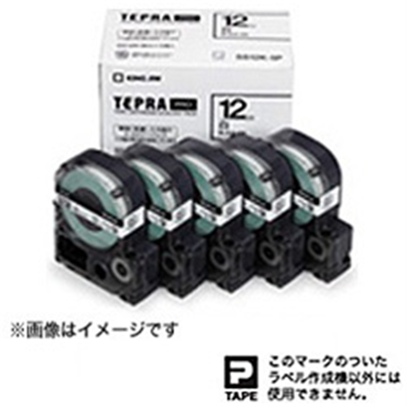 キングジム カラーラベル(パステル)テープ エコパック 5個パック SC24Y-5P 黄 ［黒文字 /24mm幅］ SC24Y 1個（ご注文単位1個）【直送品】