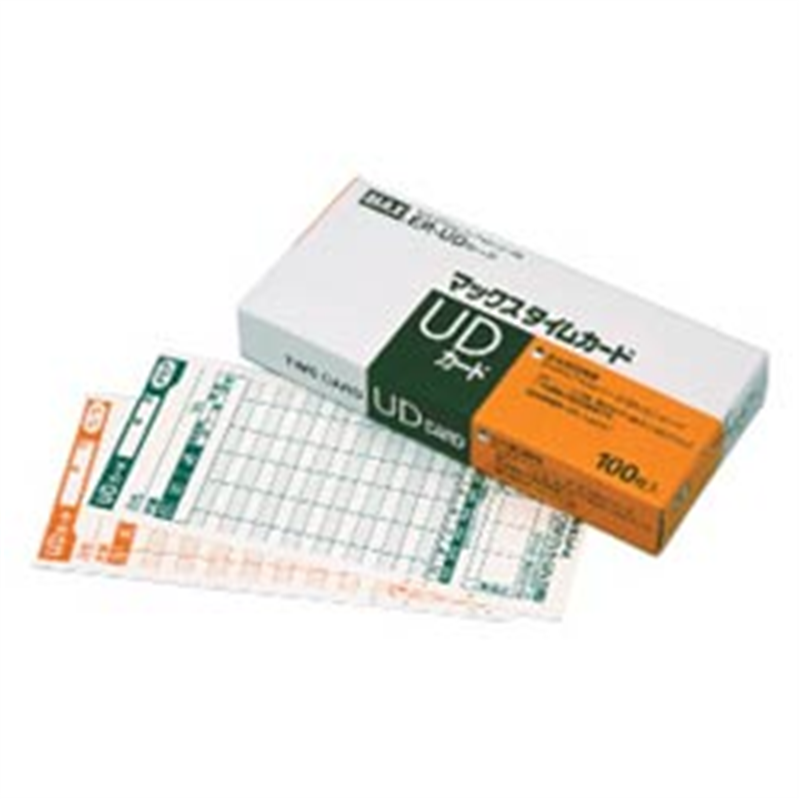 マックス タイムレコーダー用タイムカード　ER-UDカード　ER90199 ERUDｶｰﾄﾞ 1個（ご注文単位1個）【直送品】