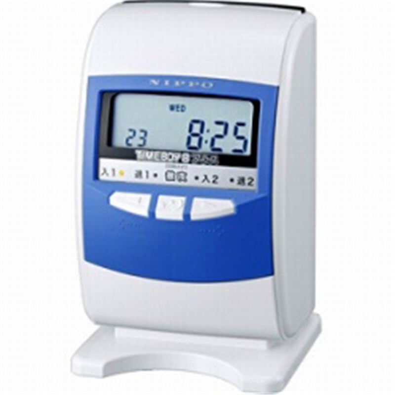 ニッポー タイムレコーダー タイムボーイ8プラス/A スノーホワイト&ブルー タイムボーイ8プラスA 1個(ご注文単位1個)【直送品】