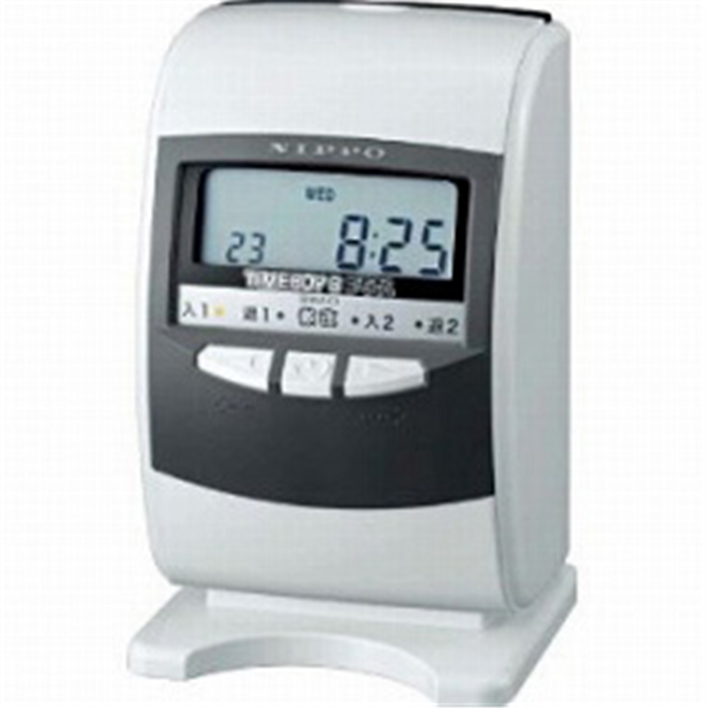 ニッポー タイムレコーダー タイムボーイ8プラスH スノーホワイト&グレー タイムボーイ8プラスH 1個(ご注文単位1個)【直送品】