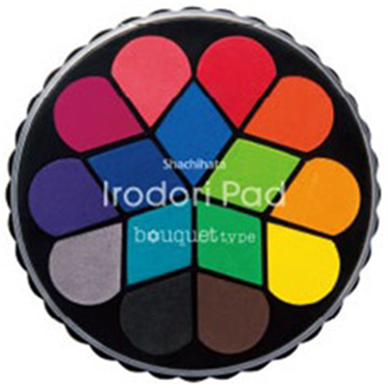 シヤチハタ ［スタンプパッド］イロドリパッド　（ブーケタイプ：インキ色15色入り）HPR-15BA HPR15BAｲﾛﾄﾞﾘﾊﾟｯﾄﾞﾌﾞｰ 1個（ご注文単位1個）【直送品】