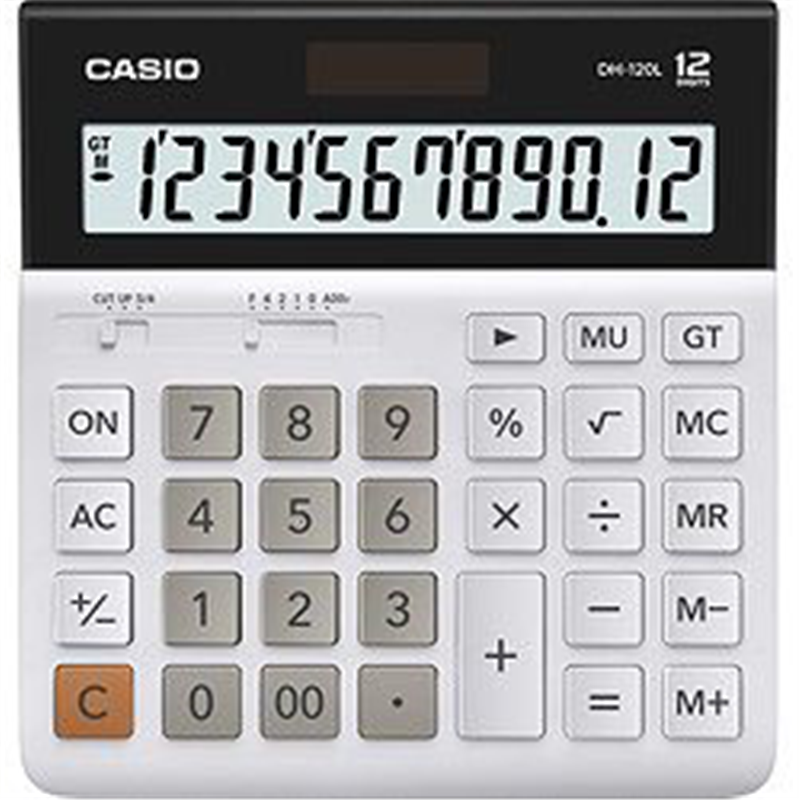 カシオ スタンダード電卓   DH-120L-N ［12桁 /W税率非対応］ DH120LN 1個（ご注文単位1個）【直送品】