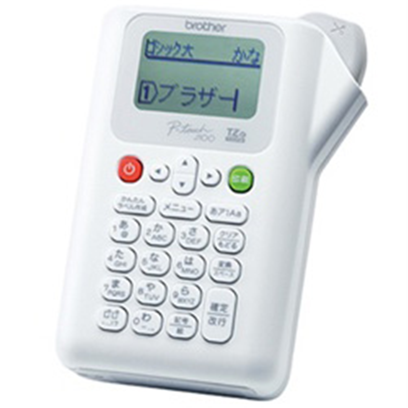 ブラザー PT-J100W ラベルライター P-touch（ピータッチ） ホワイト PTJ100W 1個（ご注文単位1個）【直送品】