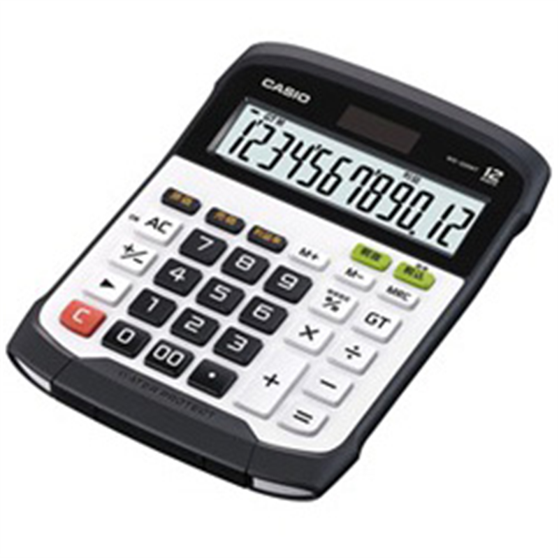 カシオ 防水防塵電卓   WD-320MT-N ［12桁 /W税率非対応］ WD320MTN 1個（ご注文単位1個）【直送品】