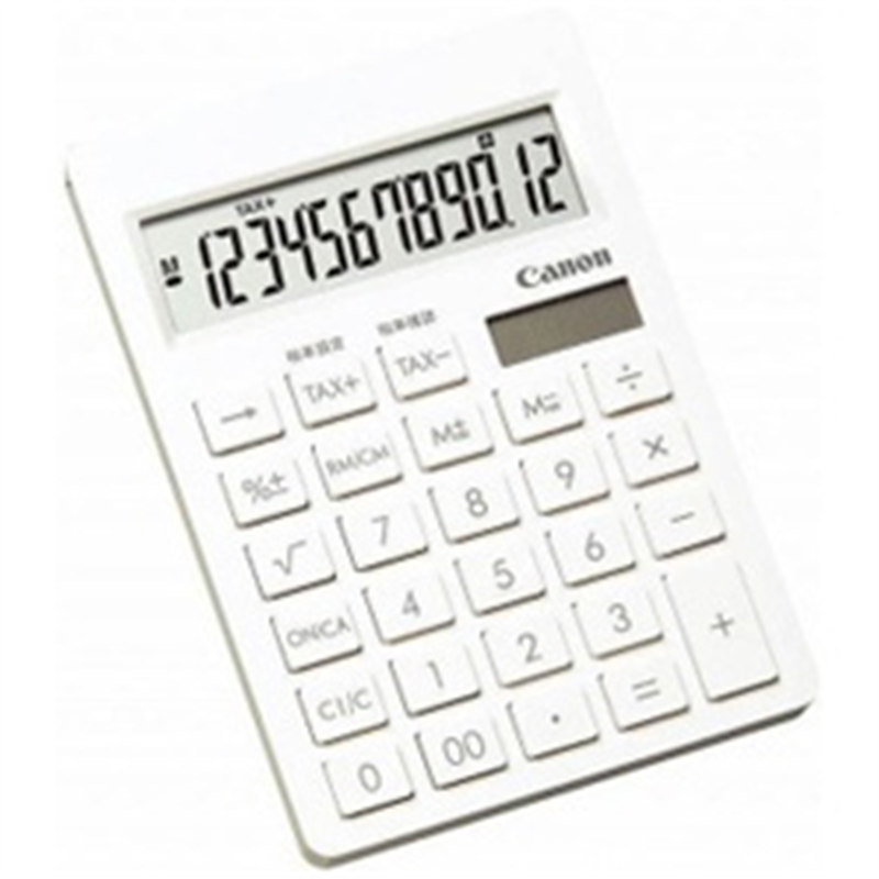 キヤノン 電卓 シンプルスマートシリーズ ピュアホワイト SI-120T SOB ［12桁 /W税率非対応］ SI120TSOB 1個（ご注文単位1個）【直送品】