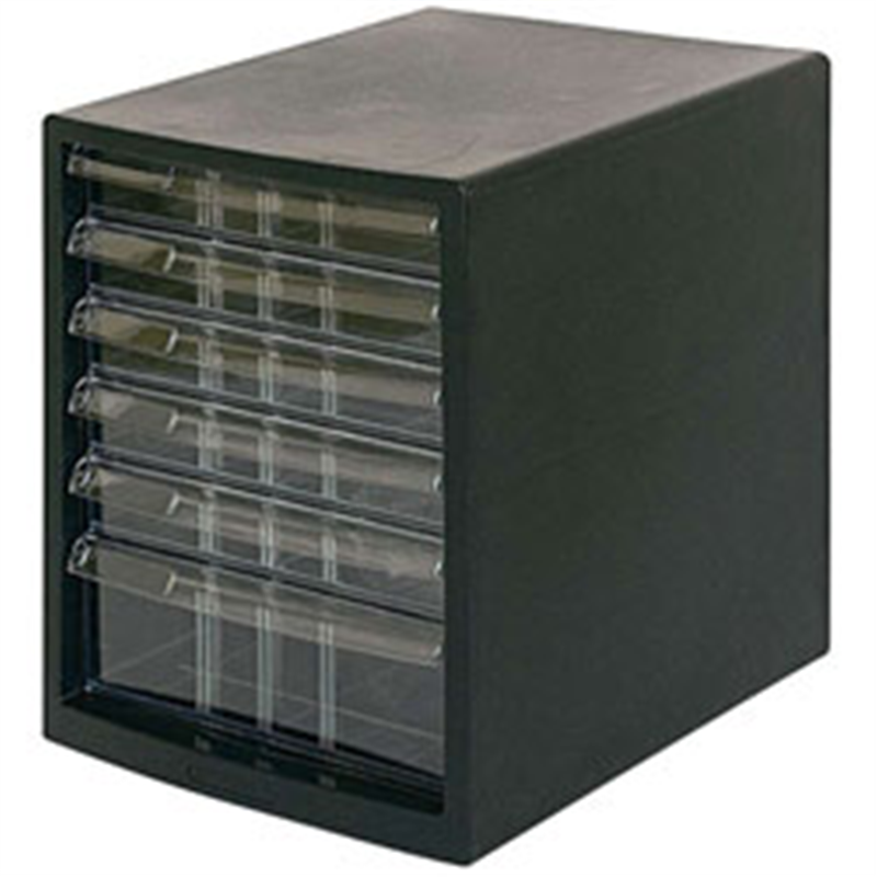 ナカバヤシ ナカバヤシ　A4レターケースSC6段 A4E-SC6B A4ESC6B 1個（ご注文単位1個）【直送品】