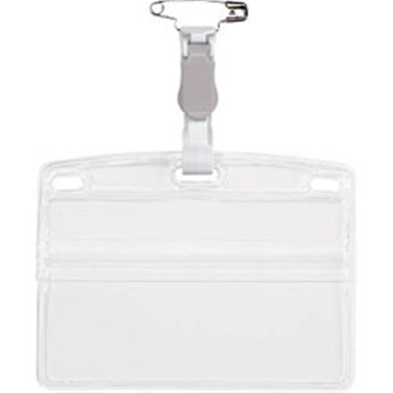 オープン工業 タッグ名札　プラクリップ両用　名刺サイズ　10枚　灰　NT2GY NT2GY 1個（ご注文単位1個）【直送品】