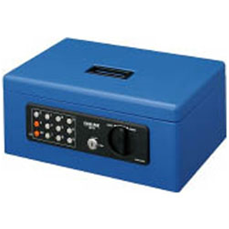 コクヨ 手提金庫 A4 CB-T11B 青 ［鍵式＋テンキー式］ CBT11B 1個（ご注文単位1個）【直送品】