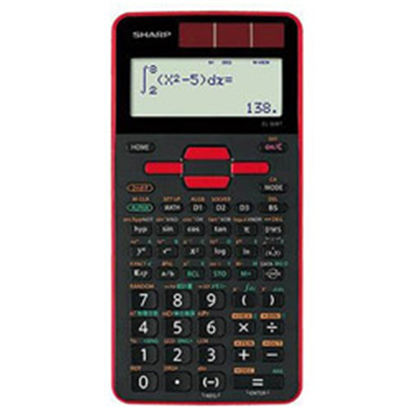 シャープ スタンダード関数電卓 ピタゴラス レッド EL-509T-RX ［10桁 /W税率非対応］ EL509T 1個（ご注文単位1個）【直送品】