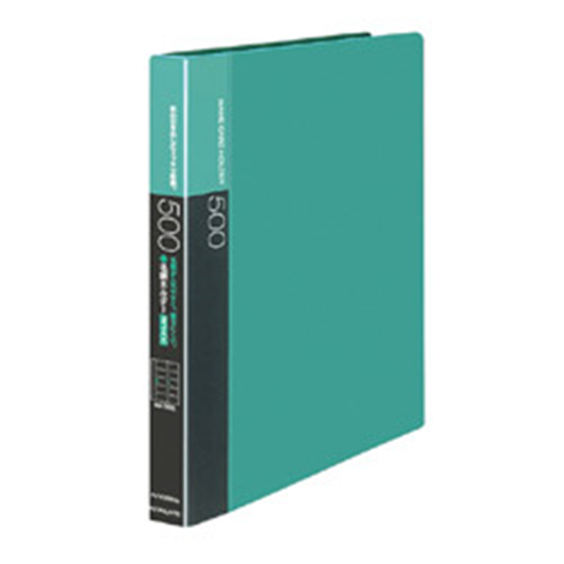 コクヨ 名刺ホルダー 替紙式 A4縦 30穴 横入 500名 ﾒｲ-F355NG  緑 ﾒｲF355NG 1個（ご注文単位1個）【直送品】