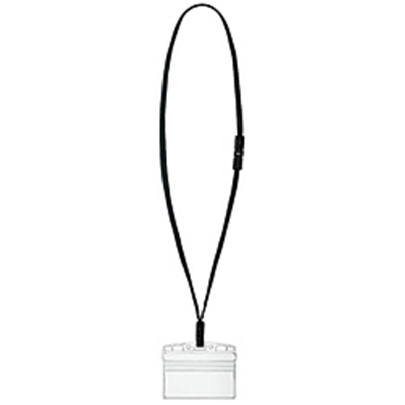 コクヨ 名札セット カードプロテクター付き チャック式 ナフ-SP180D アイドプラス 黒 ナフSP180D 1個(ご注文単位1個)【直送品】