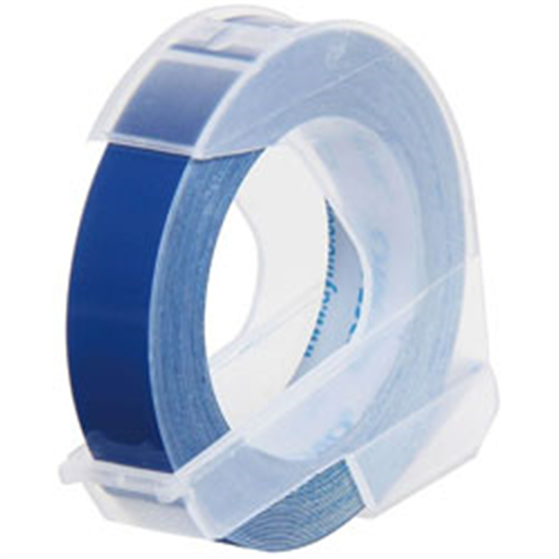 DYMO グロッシーテープ つやあり  ブルー DM0903-BU ［白文字 /9mm幅］ DM0903BU 1個（ご注文単位1個）【直送品】