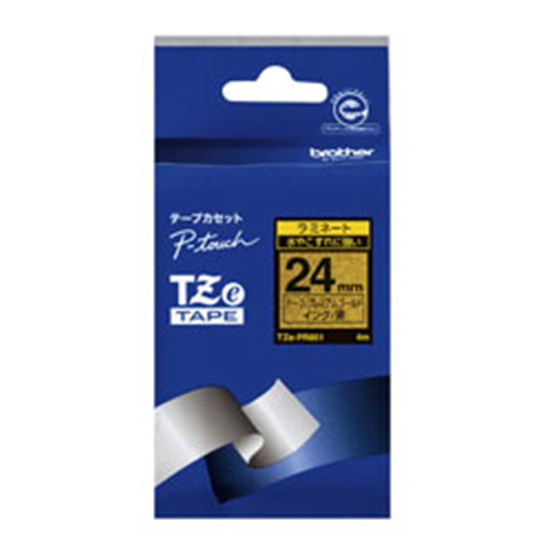 ブラザー 【ブラザー純正】ピータッチ ラミネートテープ TZe-PR851 幅24mm (黒文字/プレミアムゴールド) TZe TAPE プレミアムゴールド TZe-PR851 ［黒文字 /24mm幅］ TZEPR851 1個（ご注文単位1個）【直送品】
