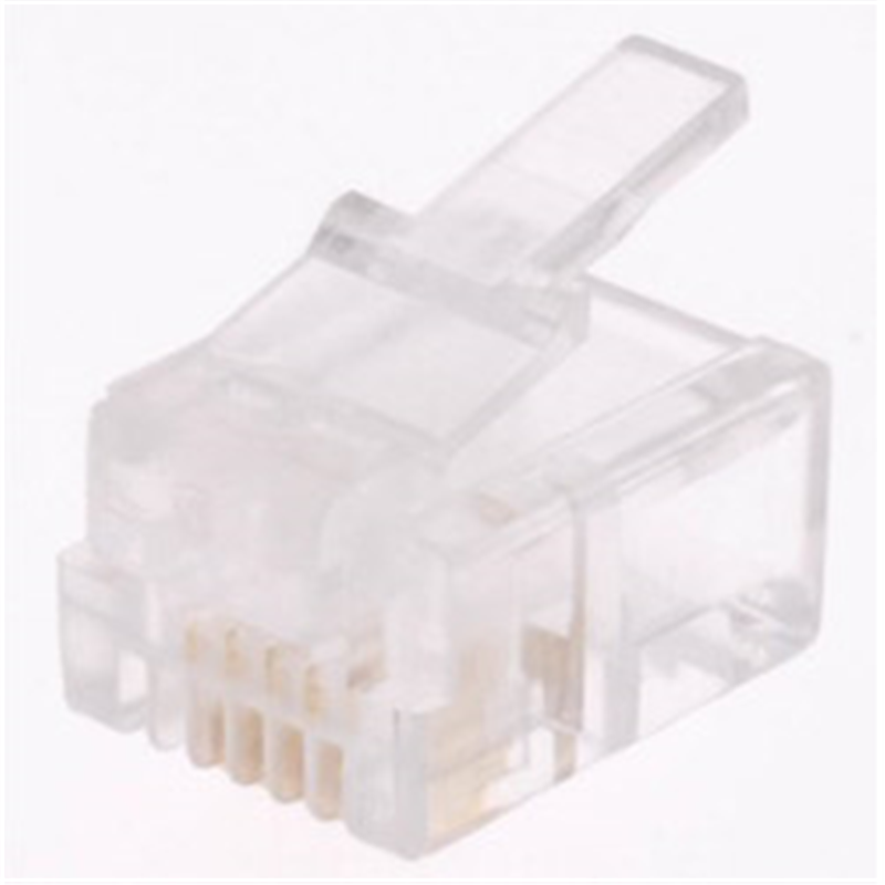 オーム電機 6極4芯用モジュラープラグ（有線・2個入）　TP-1920 TP-1920 TP1920 1個（ご注文単位1個）【直送品】