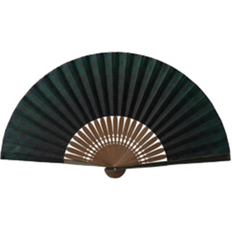 山二 扇子 ぼかし市松（黒縁） ｾﾝｽﾎﾞｶｼｲﾁﾏﾂ･ｸﾛﾌﾞﾁ 1個（ご注文単位1個）【直送品】