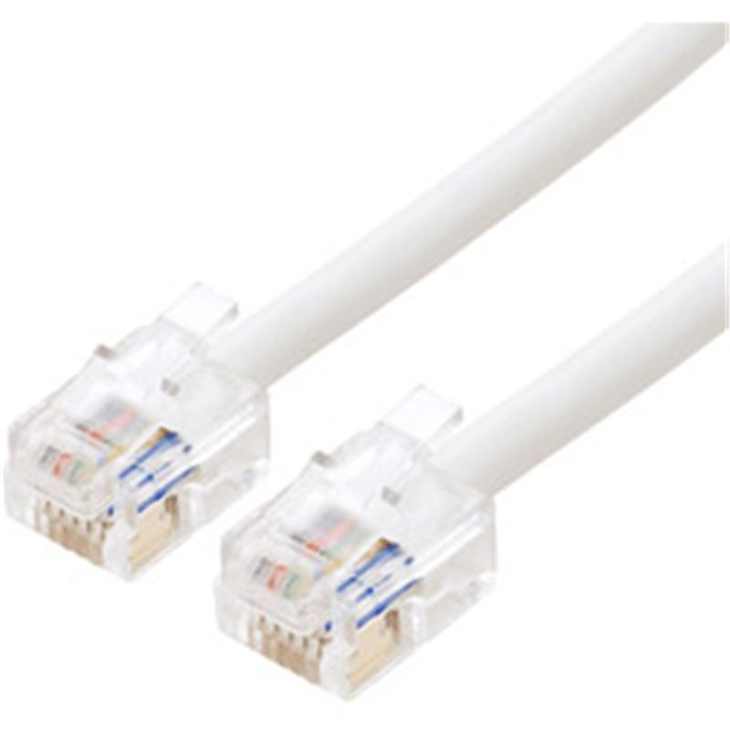 ミヨシ 電話機コード 6極6芯 1m DC-601/WH DC601WH 1個(ご注文単位1個)【直送品】