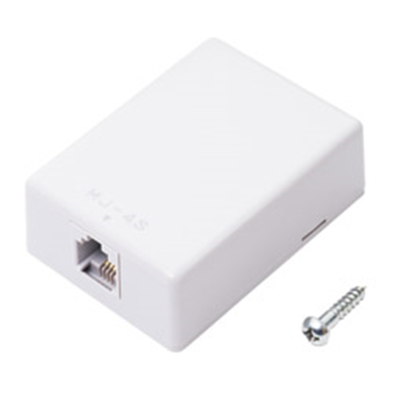 ミヨシ 回線ローゼット 6極4芯 増設用 DA-R40/GY DAR40GY 1個(ご注文単位1個)【直送品】