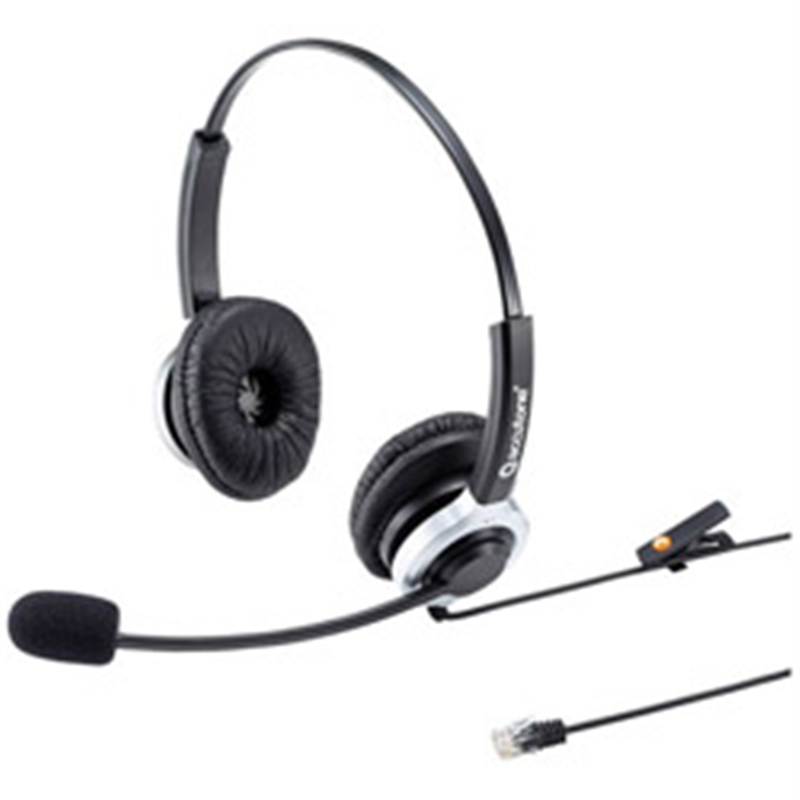 サンワサプライ 電話用ヘッドセット（両耳タイプ）   MM-HSRJ01 MMHSRJ01 1個（ご注文単位1個）【直送品】