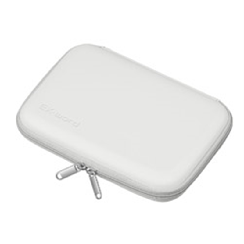 カシオ EX-word XD-SX/SV/SR/Z/G/Y/K/SG/SC/SK/SU/U/N/D/B/A/シリーズ用 電子辞書ケース セミハードカバータイプ  ホワイト XD-CC2402WE XDCC2402WE 1個（ご注文単位1個）【直送品】