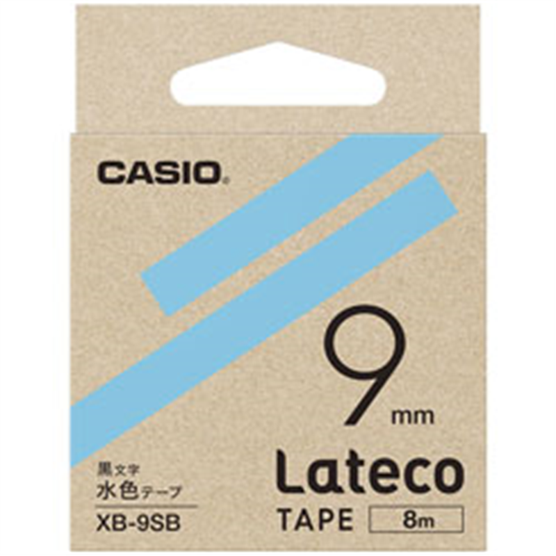 カシオ ラベルライターテープ XB9SB 水色 XB9SB 1個（ご注文単位1個）【直送品】