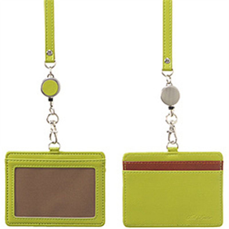 セキセイ BP-5703 リール付き IDカードホルダー  黄緑 BP5703 1個（ご注文単位1個）【直送品】