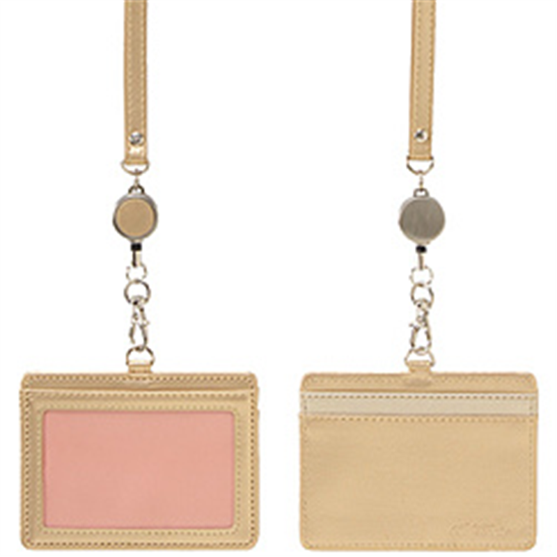 セキセイ BP-5703 リール付き IDカードホルダー  ゴールド BP5703 1個（ご注文単位1個）【直送品】