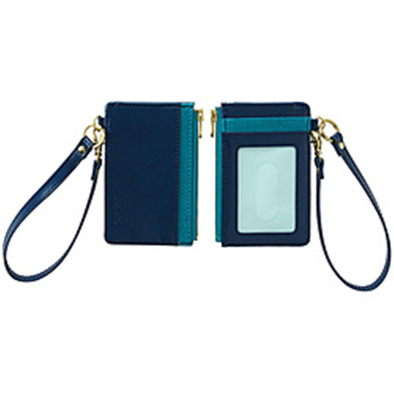 セキセイ BP-5704 ファスナーポケット付き　パスケース  ブルー BP5704 1個（ご注文単位1個）【直送品】