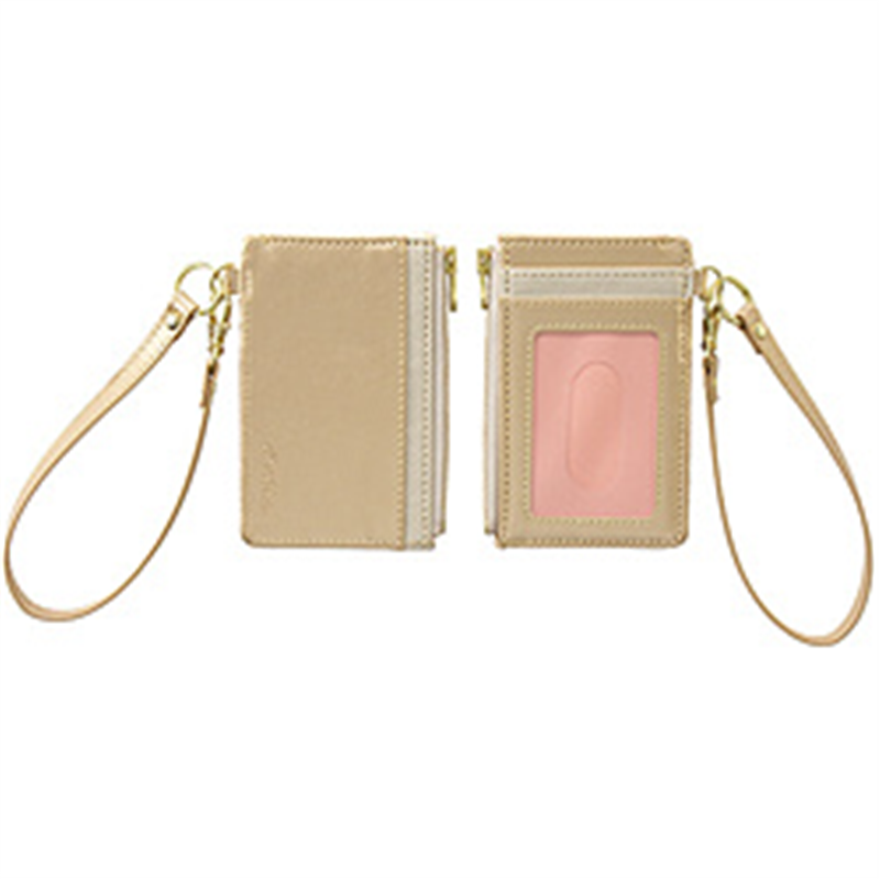 セキセイ BP-5704 ファスナーポケット付き　パスケース  ゴールド BP5704 1個（ご注文単位1個）【直送品】