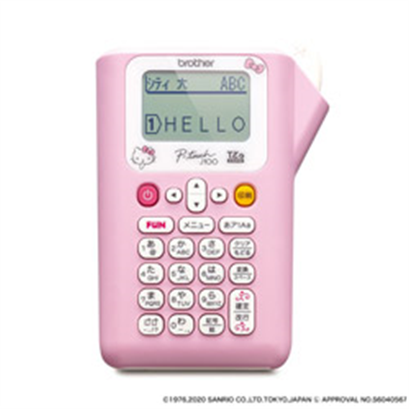 ブラザー ラベルライター P-touch（ピータッチ） PT-J100KTP キティピンク PTJ100KTP 1個（ご注文単位1個）【直送品】