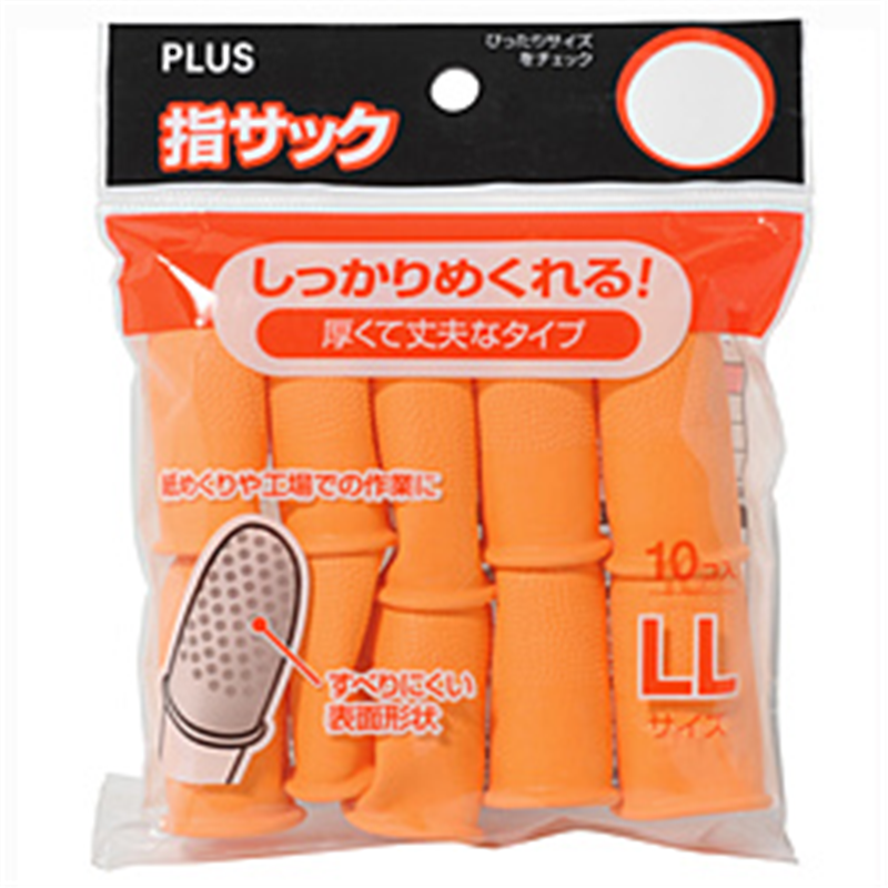 プラス 指サックLLKM-304K KM-304K KM304K 1個(ご注文単位1個)【直送品】