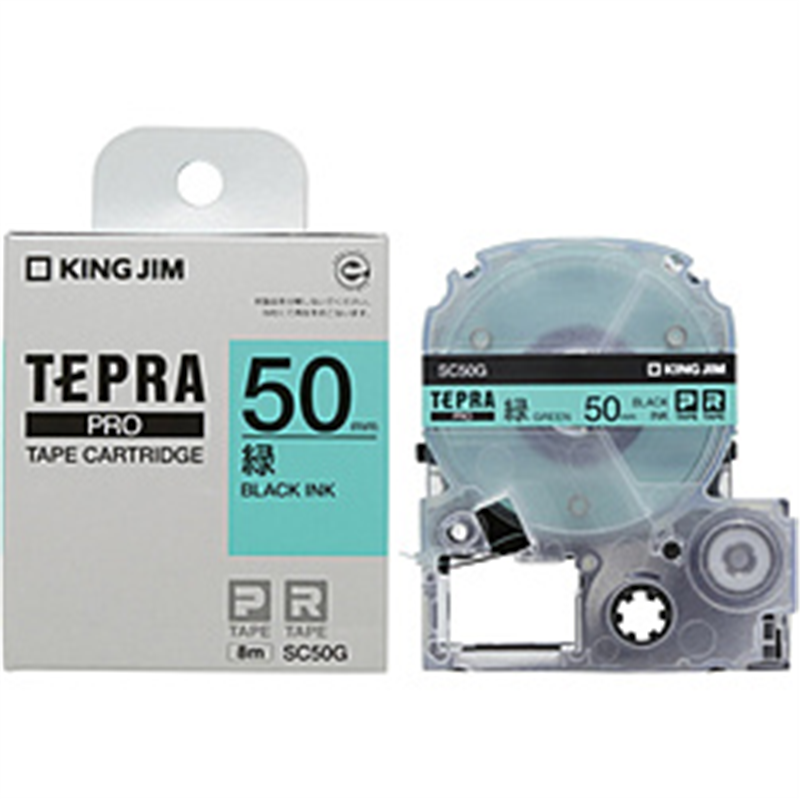 キングジム PROテ-プカ-トリッジ・カラ-ラベル  緑 SC50G 1個（ご注文単位1個）【直送品】