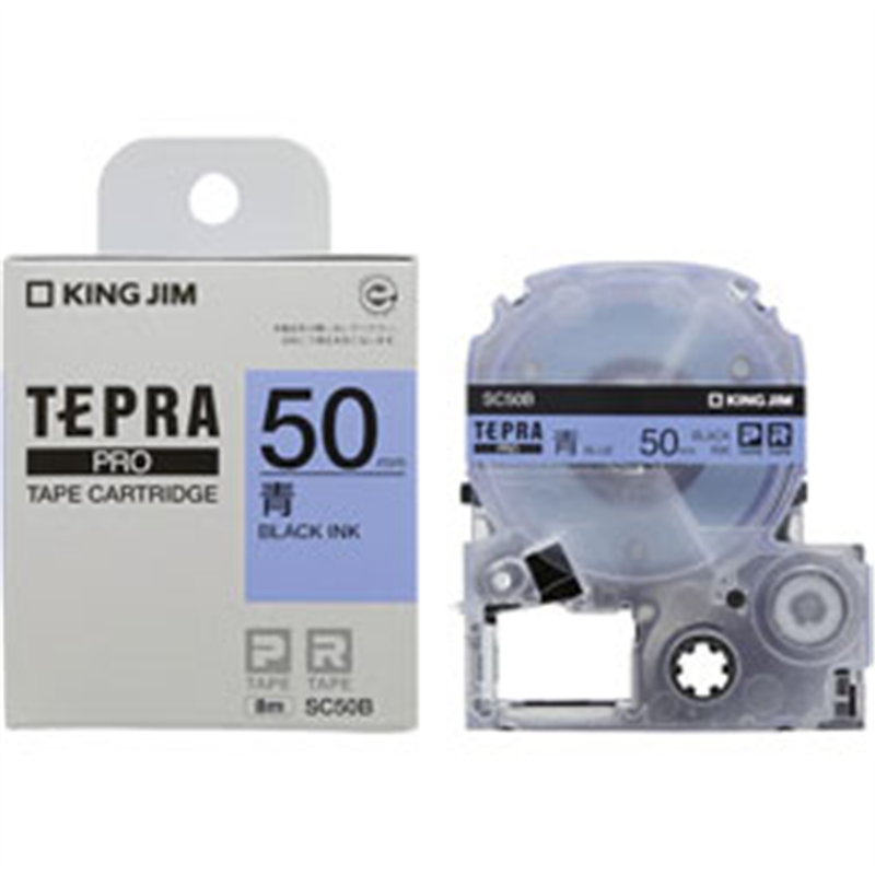 キングジム PROテ-プカ-トリッジ・カラ-ラベル  青 SC50B 1個（ご注文単位1個）【直送品】