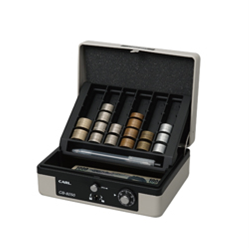 カール事務器 CB-8250-D キャッシュボックス　グレー  グレー CB8250D 1個（ご注文単位1個）【直送品】