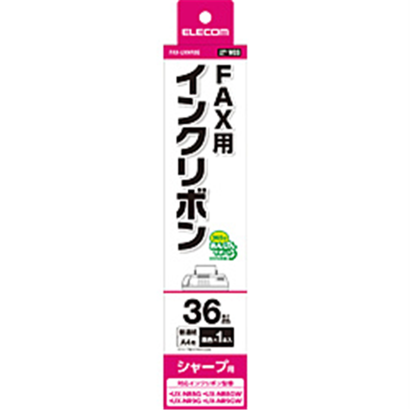 エレコム FAX用インクリボン互換 シャープ UX-NR9G互換 FAXUXNR8G FAXUXNR8G 1個(ご注文単位1個)【直送品】