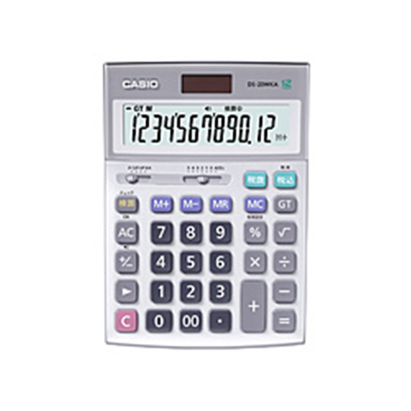 カシオ 本格実務電卓(検算)   DS-20WKA-N ［12桁 /W税率非対応］ DS20WKAN 1個（ご注文単位1個）【直送品】