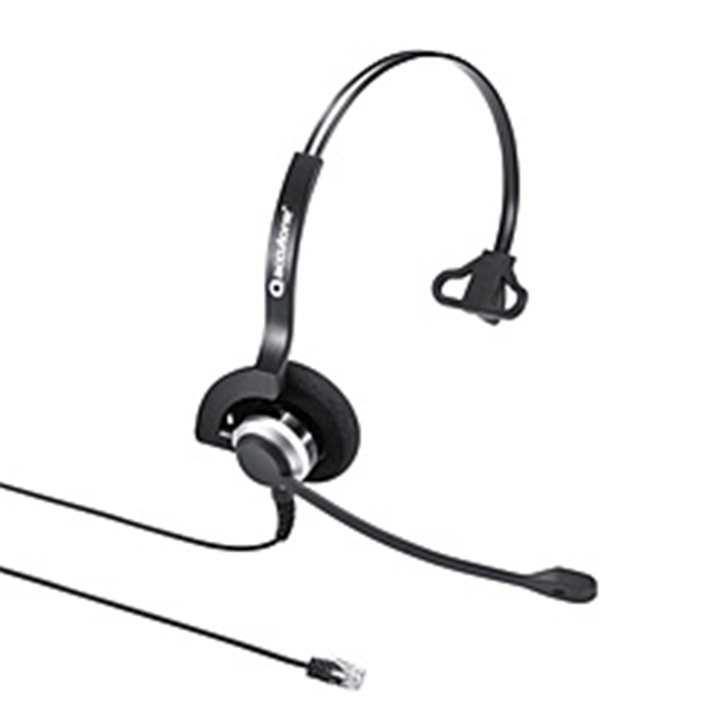サンワサプライ 電話用ヘッドセット(片耳タイプ) MM-HSRJ03 MMHSRJ03 1個(ご注文単位1個)【直送品】