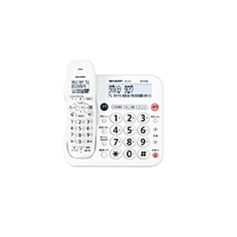 シャープ 電話機  ホワイト系 JD-G57CL ［子機1台 /コードレス］ JDG57CL 1個（ご注文単位1個）【直送品】